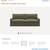 BURROW Russet 2-Piece Sofa (Moss Green) 4 thumbnail