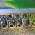 UNIQUE Funky WINE rack SHELF Handcrafted Horseshoes Wood SOLID! Heavy! 1 thumbnail