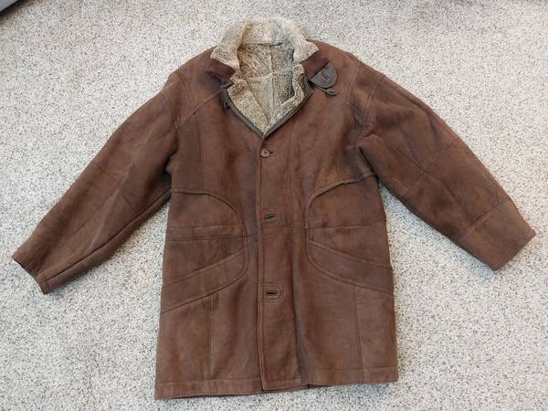 Christ Brand Brown Shearling Coat 1