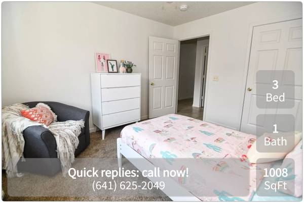 Comfortable & convenient 3 bed / 1 bath townhome at 6th Avenue West 1