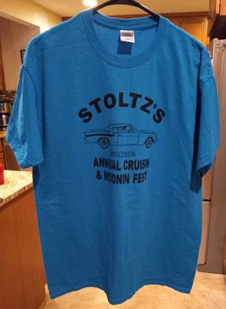 'Like New' Blue Unisex T-Shirt with Phrase - Size Large 1