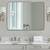 24" x 40" BRUSHED NICKEL BATH MIRROR - ALLNEW 3 thumbnail