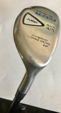 Right Hand AMF Wide Track Golf Club 4/5 Hybrid-24*-Senior Flex 1