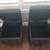 Brown leather storage chairs/ottomans - Set of 2 2 thumbnail