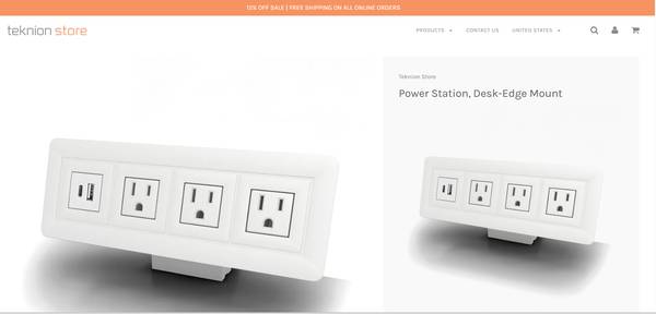 Teknion Power Station, Desk-Edge Mount 1