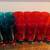 Plastic Christmas Glasses- 12 Red and 6 Deep Green- great condition! 3 thumbnail