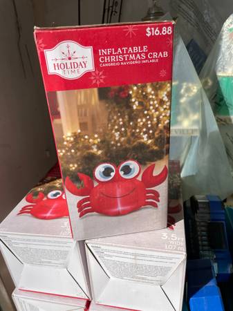 5 Inflatable CRABS- 3 1/2 ft Wide- NEW IN BOX 1