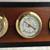 WEATHER STATION  3 FUNCTION Horizontal Wall-Hung, Brass, Solid Wood 1 thumbnail