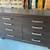 Side table- Dark with chrome handles (dresser available) 4 thumbnail
