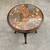 French 1930s Louis XV Style Table with Marble Too & Carved Decorations 4 thumbnail
