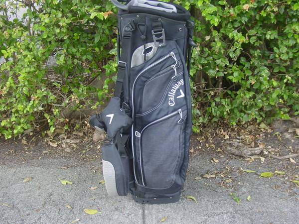 GOLF BAG CLUB FOR SET CALLAWAY FUSION 14 SLOT BLACK GRAY STAND CARRY 1