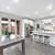 Restoration Hardware Herringbone Dining Table w/ Glass Top 2 thumbnail