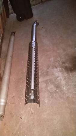 7' Curved Semi Stack with 48" Heat Sheild  & Grab Bar 1