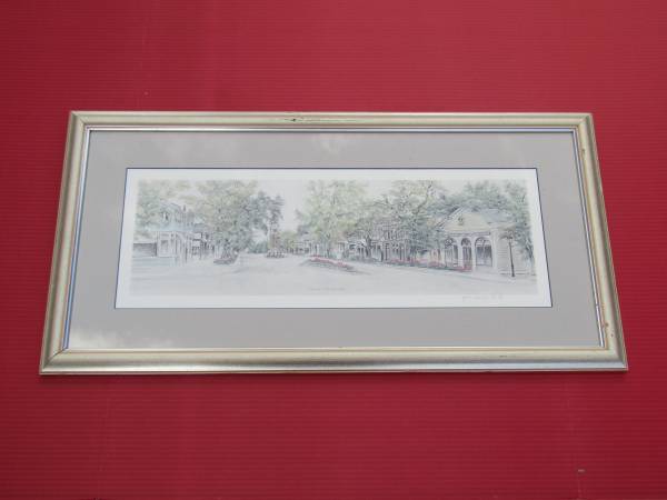 WALL DECOR FRAMED MATTED PASTEL PRINT PAINTING NIAGARA ON THE LAKE 93 1