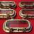 Set Of 5 Matching Rectangular Bronze Portholes Boat Windows Good Glass 2 thumbnail