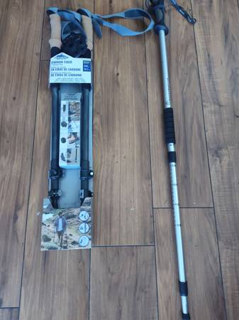 Cascade Mountain Tech Carbon Fiber Trekking Poles Pair 1