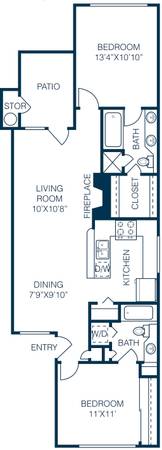 $1,280 / 2br - 925ft2 - Tennis Court, Air Conditioner, Garden with Outdoor Kitchen (9707 Walnut Hl Ln, Dallas, TX)63796578094979124