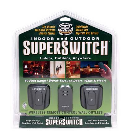 SuperSwitch Wireless Remote Control Wall Outlets - NEW 1