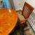 Solid Oak table with 4 solid oak swivel rockers 3 thumbnail