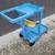 Rubbermaid® Janitor Cart Blue with 25 Gallon Vinyl Bag 4 thumbnail