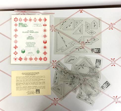 Mrs. Shiell's Plastic Templates for Christmas Ornaments 1