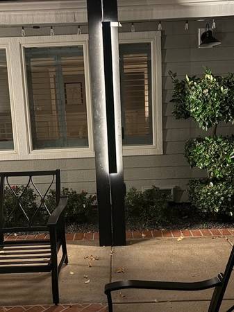 New Outdoor 60" LED Dimmable black warm white linear light fixtures 1