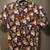 Brooklyn Standard Black Floral Skull Hawaiian Print Button Up Shirt Me 1 thumbnail