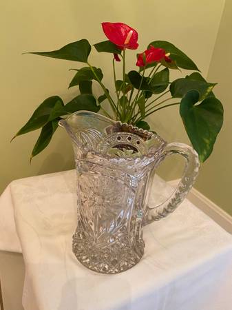 IMPERIAL GLASS PITCHER or VASE  48 oz 1