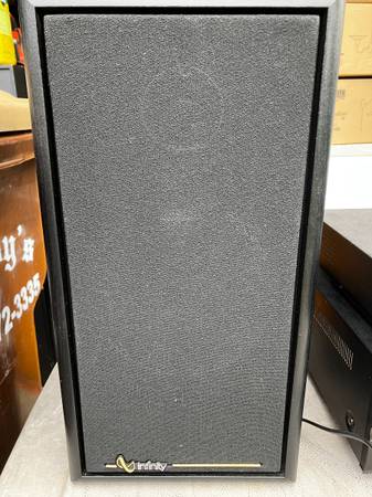 2 Infinity Systems RS-325 Bookshelf or Floor stand Speakers. Black Ash 1