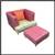 Celery Micro-suede + Rose Pink Leather Chair + Ottoman 1 thumbnail