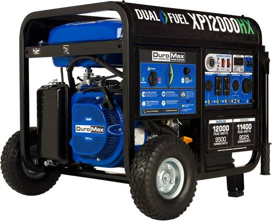 DuroMax 12,000 Watt Dual Fuel Portable Generator XP12000EH 1