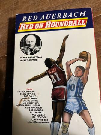 Red Auerbach (Boston Celtics) VHS tape, 1