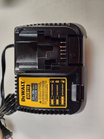 New Dewalt 20-Volt Max Power Tool Battery Charger Dcb115 1