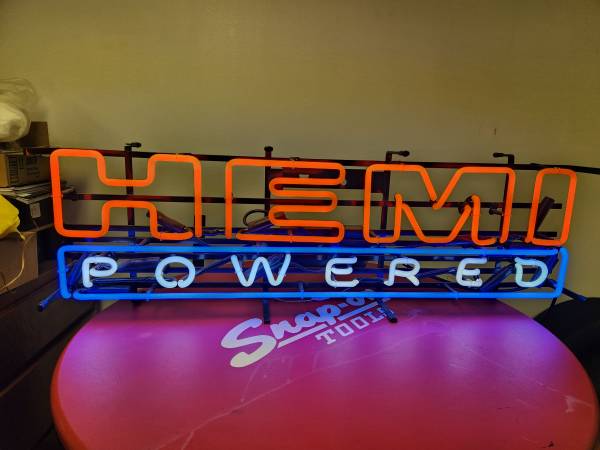 MOPAR Hemi Powered Dealer Sign. 1
