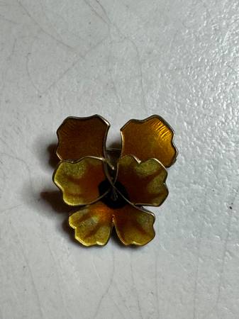 David Andersen Vintage Sterling Flower Brooch 1