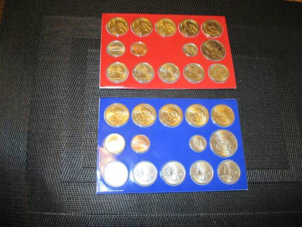 Uncirculated Mint Coin Sets 2007-2012 P&D 1