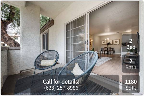 $1,855 / 2br - 1180ft2 - Fabulous 1180 sq ft 2 bed, 2 bath in sought-after Phoenix area (Phoenix)63623923252225121