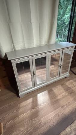 Mirrored buffet storage cabinet 1
