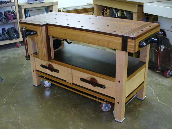 Custom Woodworking Bench 1