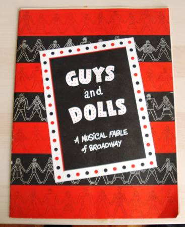 GUYS AND DOLLS BROADWAY MUSICAL PROGRAM 1950 ROBERT ALDA VIVIAN BLAINE 1