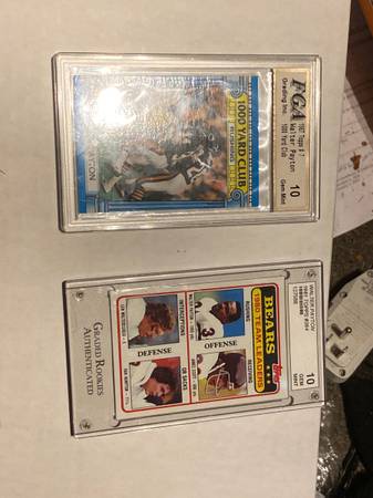2 Walter Payton Cards Graded 10 1