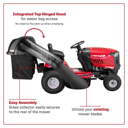 42 or 46  inch Troy bagger for riding lawnmower 1