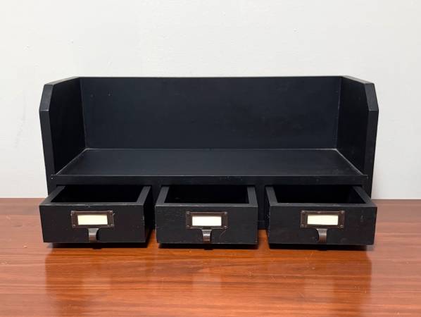 Apothecary Wall Or Tabletop 3 Drawer Shelf Storage Cabinet Organizer 1