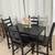 Black Compact Kitchen Dining Table & 4 Chairs 6 thumbnail