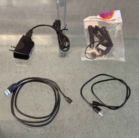 USB-A USB Micro Cable Charging Phone Electronics Wall Car Charger 1