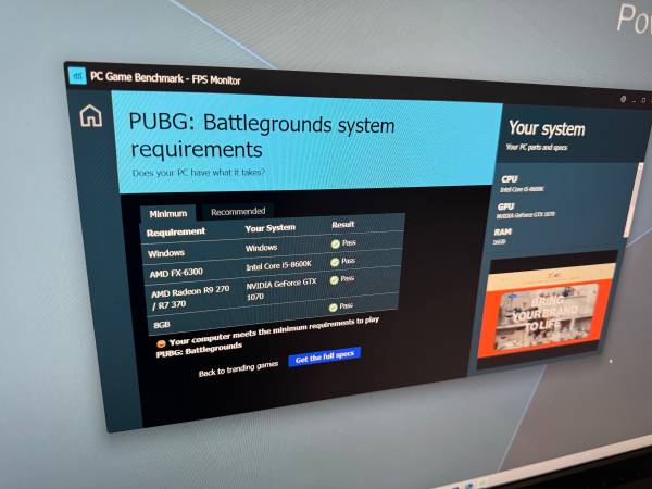PowerSpec G315 Gaming Desktop 60+ fps 1080p Gaming. Asus 24” 144Hz 1