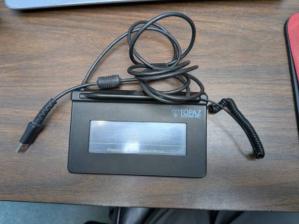 Topaz T-S460-HSB-R USB Electronic Signature Capture Pad 1