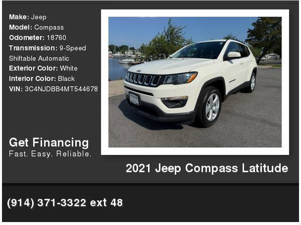 2021 Jeep Compass Latitude - $21,995 (Larchmont, NY)63469910269187120