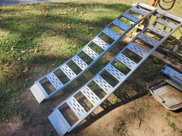 Loading ramps curved aluminum  load ATV'S and mowers etc 1