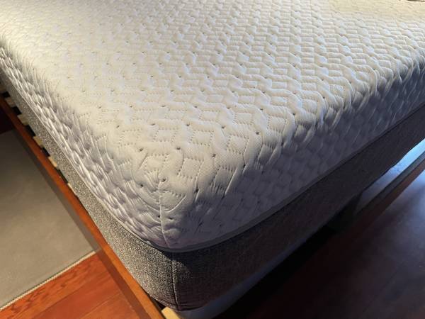 QUEEN BED - frame, box spring, mattress 1